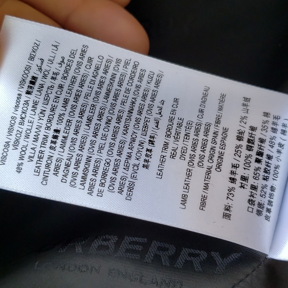 BURBERRY LAMBSKIN TRIM WOOL CASHMERE BLEND TAILORED TRENCH COAT IN CAMEL - Picture 12 of 14